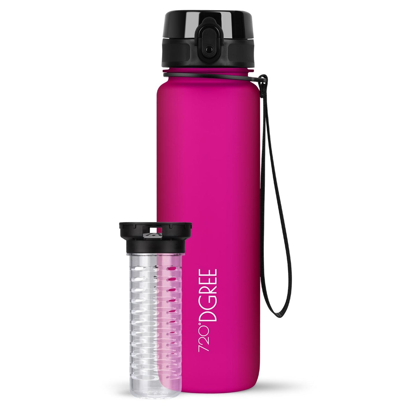 Trinkflasche 720DGREE uberBottle softTouch mit Früchtebehälter 1000ml