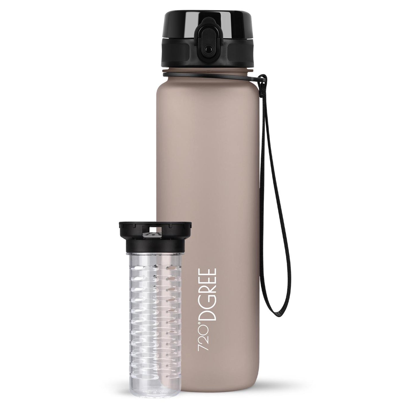 Trinkflasche 720DGREE uberBottle softTouch mit Früchtebehälter 1000ml