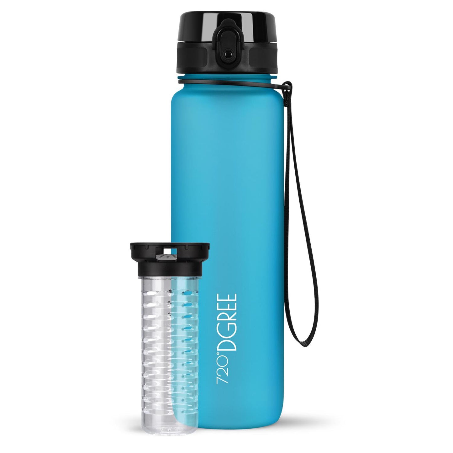 Trinkflasche 720DGREE uberBottle softTouch mit Früchtebehälter 1000ml