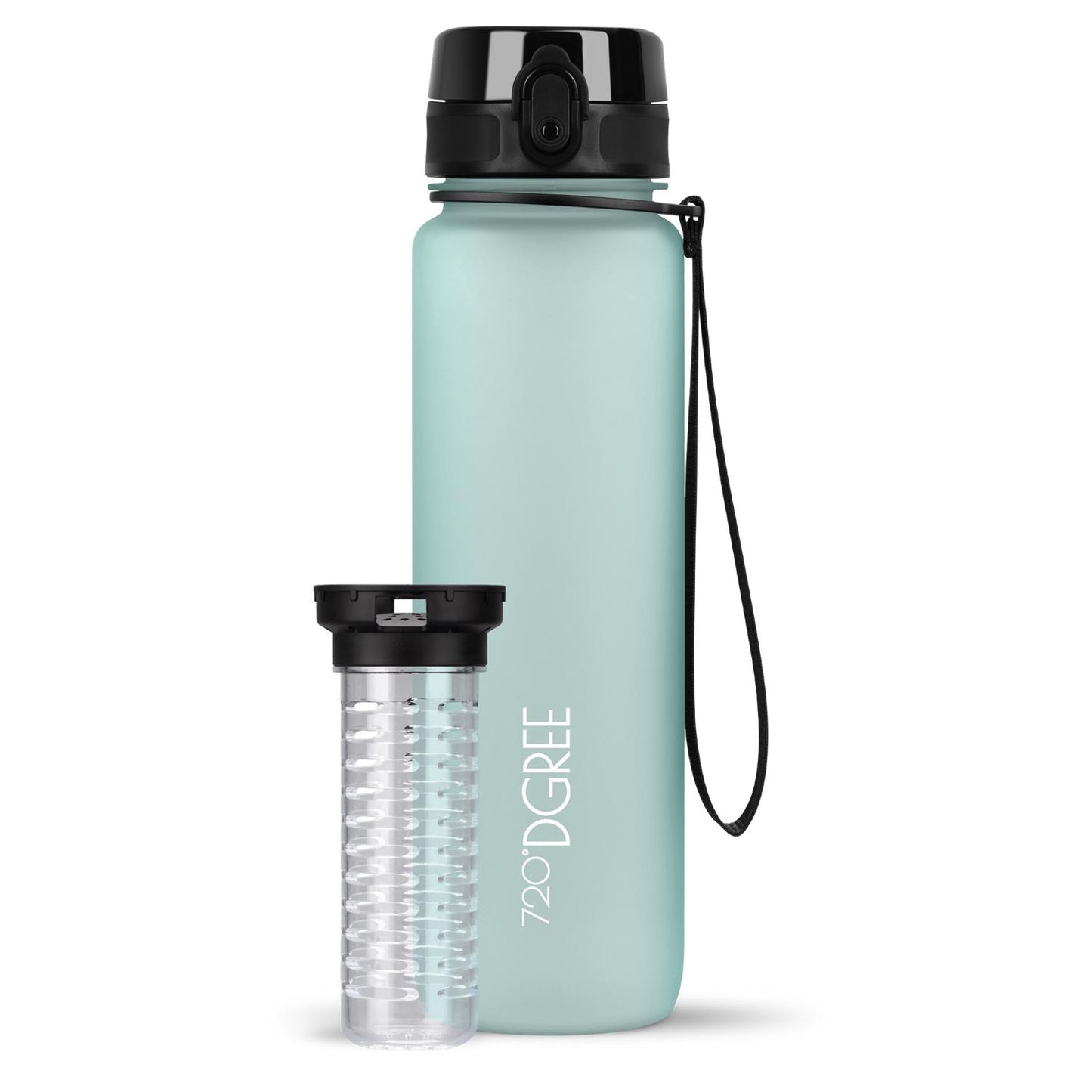 Trinkflasche 720DGREE uberBottle softTouch mit Früchtebehälter 1000ml