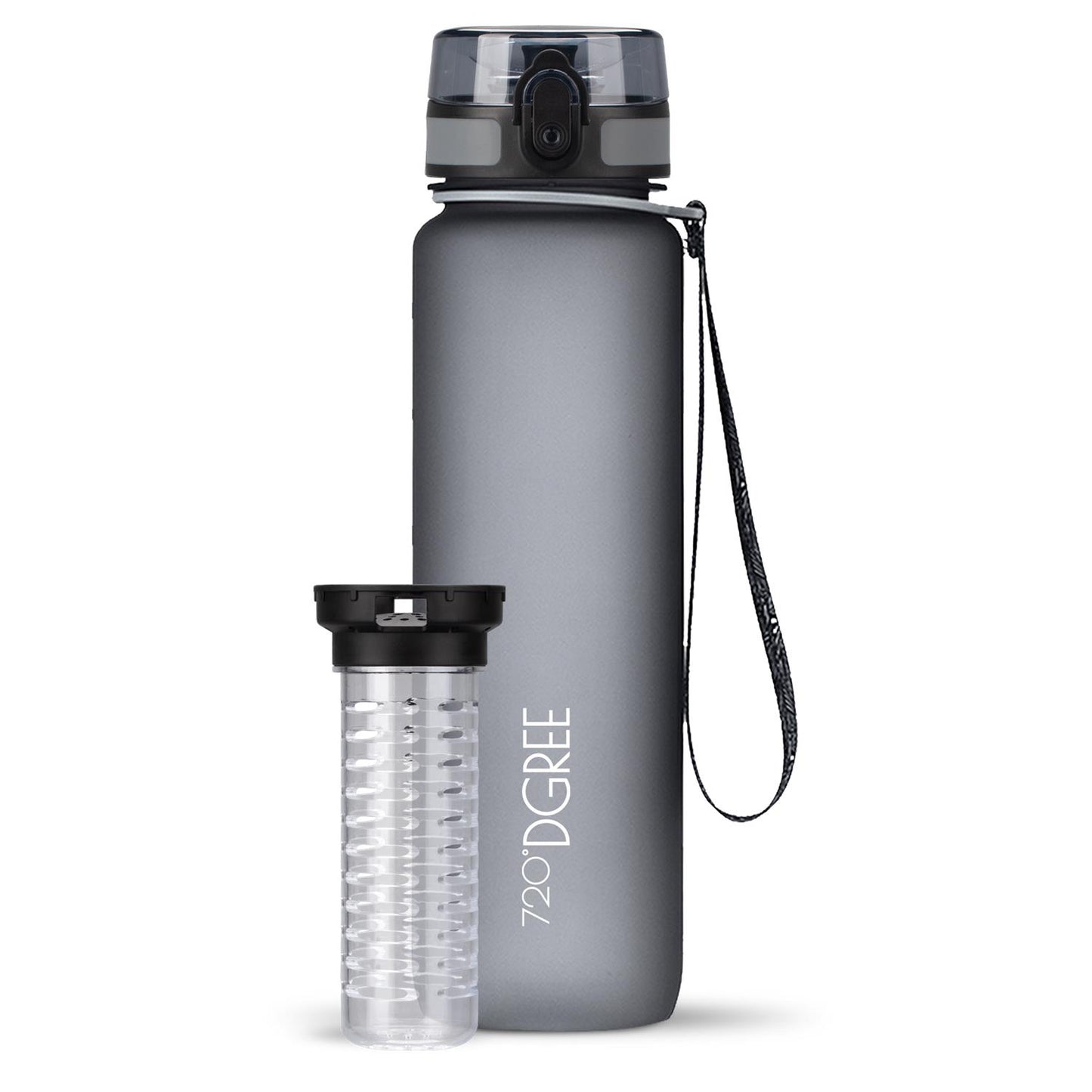 Trinkflasche 720DGREE uberBottle softTouch mit Früchtebehälter 1000ml