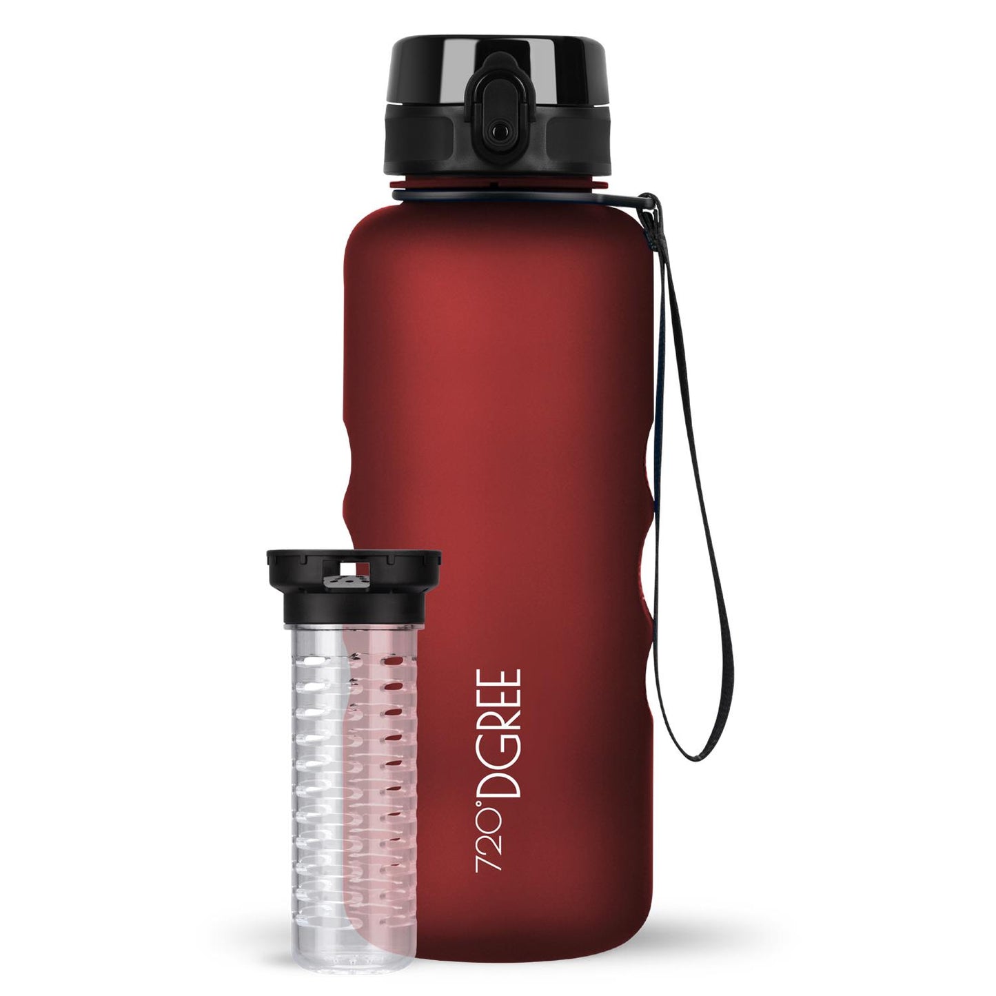Trinkflasche 720DGREE uberBottle softTouch mit Früchtebehälter 1500ml