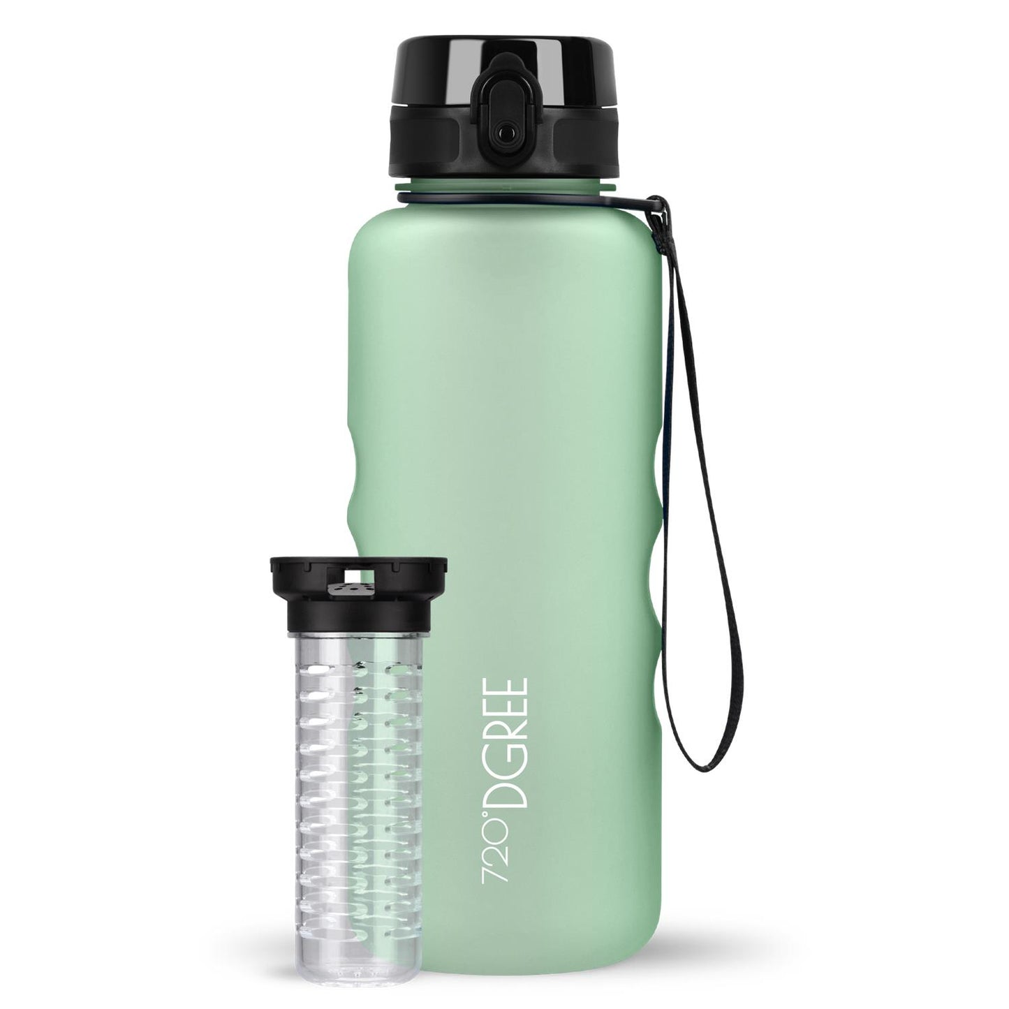 Trinkflasche 720DGREE uberBottle softTouch mit Früchtebehälter 1500ml
