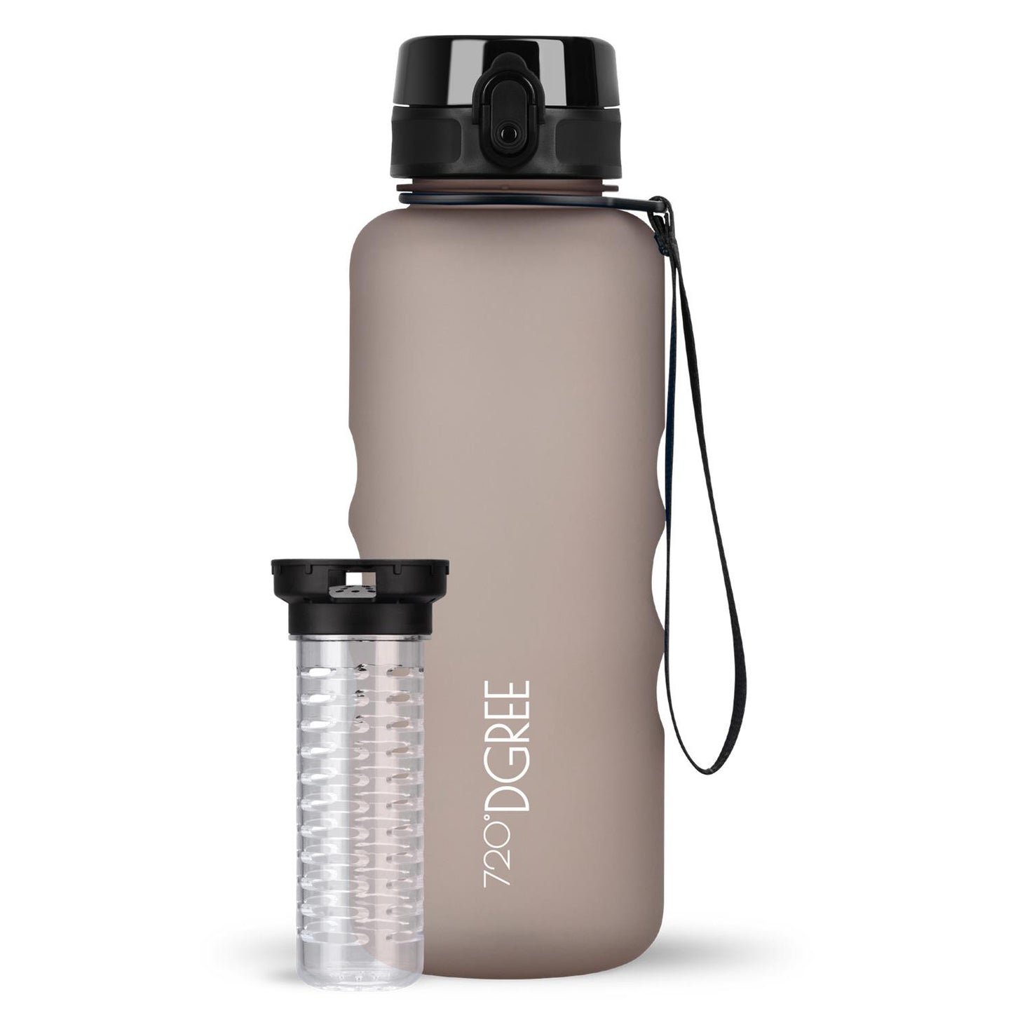 Trinkflasche 720DGREE uberBottle softTouch mit Früchtebehälter 1500ml
