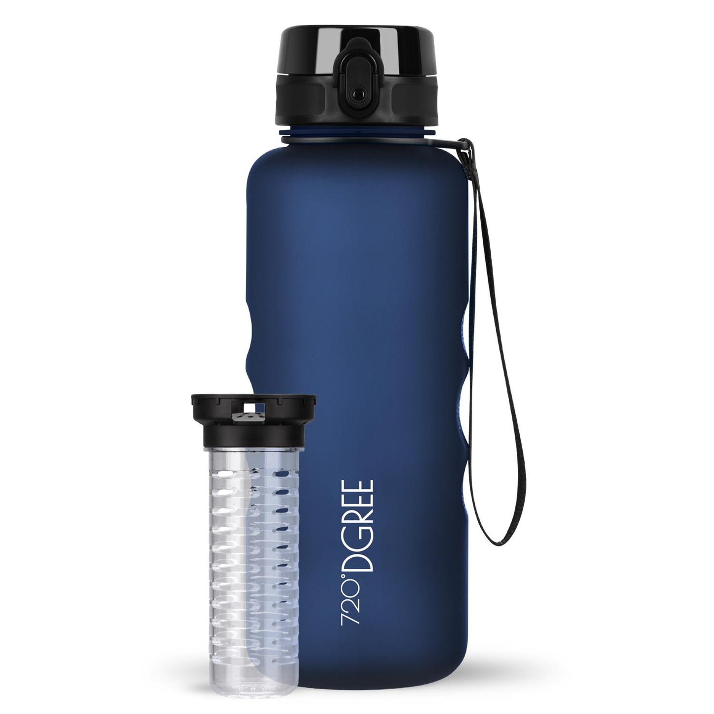 Trinkflasche 720DGREE uberBottle softTouch mit Früchtebehälter 1500ml