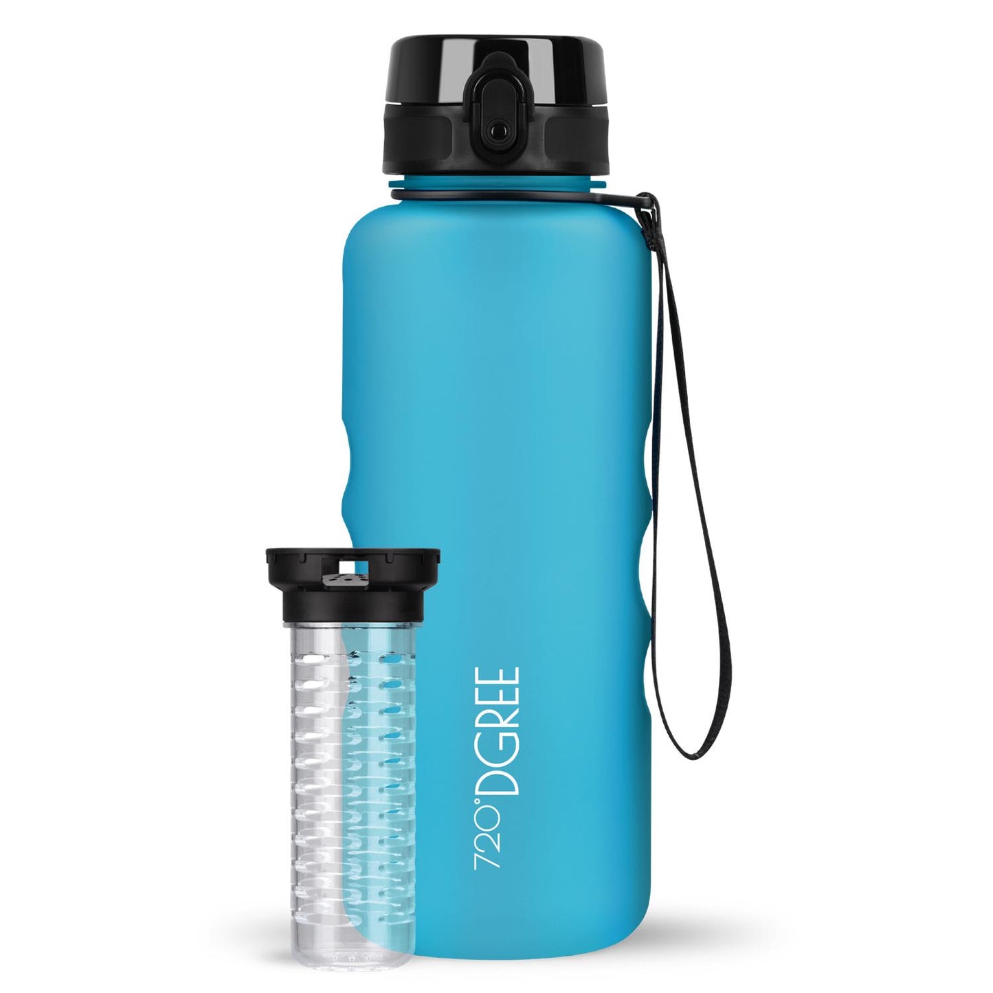 Trinkflasche 720DGREE uberBottle softTouch mit Früchtebehälter 1500ml