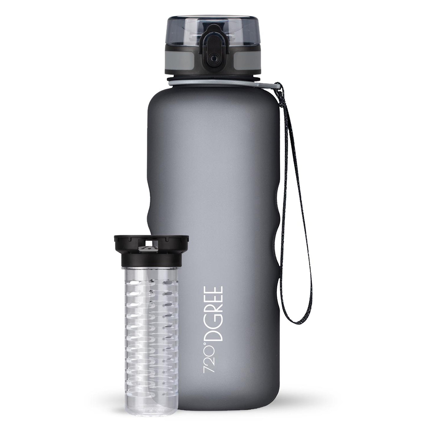 Trinkflasche 720DGREE uberBottle softTouch mit Früchtebehälter 1500ml