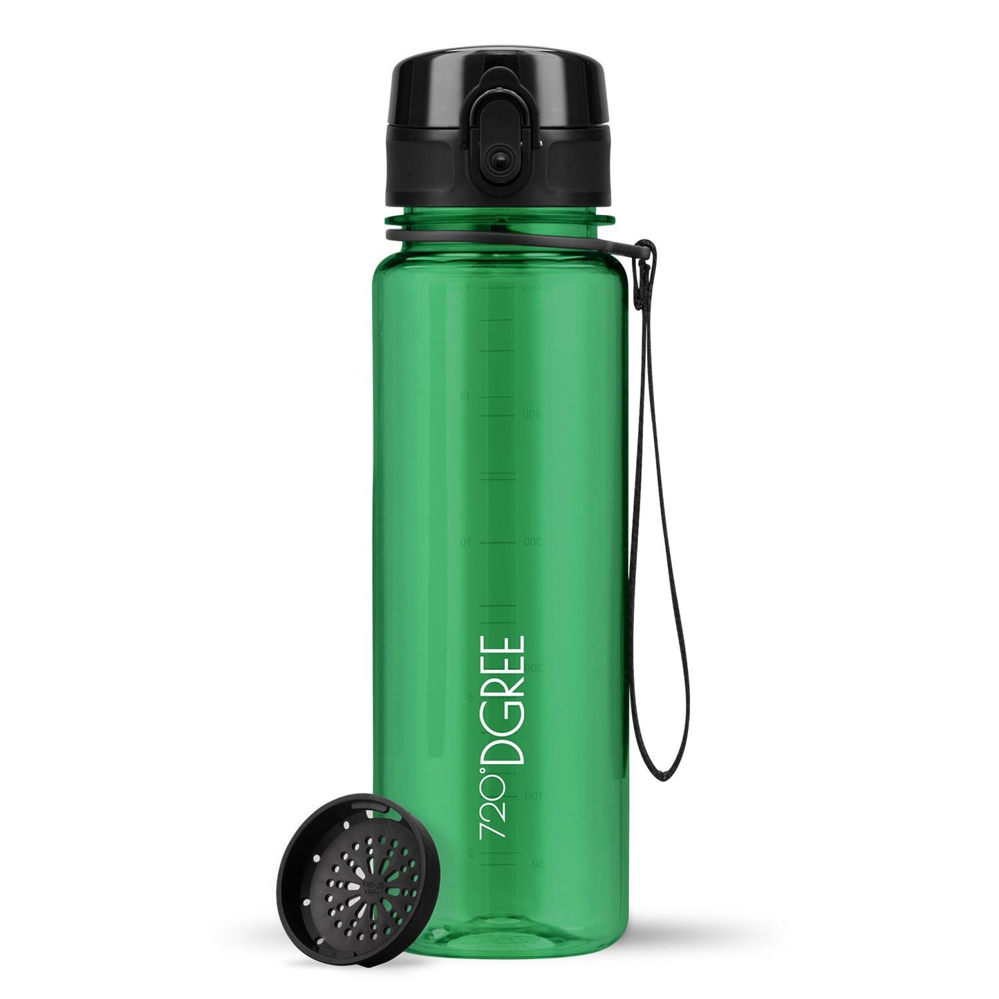 Trinkflasche 720DGREE uberBottle Trinkflasche 500ml crystalClear Sieb