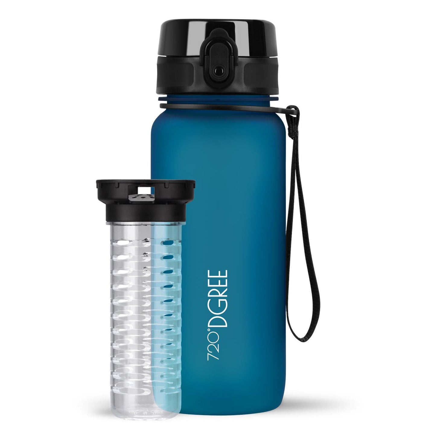Trinkflasche 720DGREE uberBottle softTouch mit Früchtebehälter 650ml