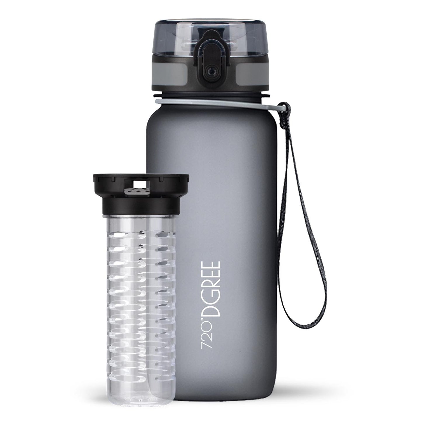 Trinkflasche 720DGREE uberBottle softTouch mit Früchtebehälter 650ml