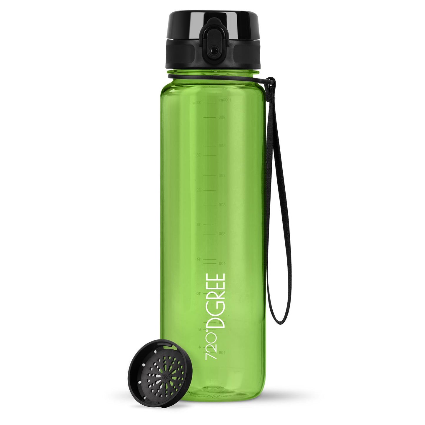 Trinkflasche 720DGREE uberBottle Trinkflasche 1000ml crystalClear Sieb