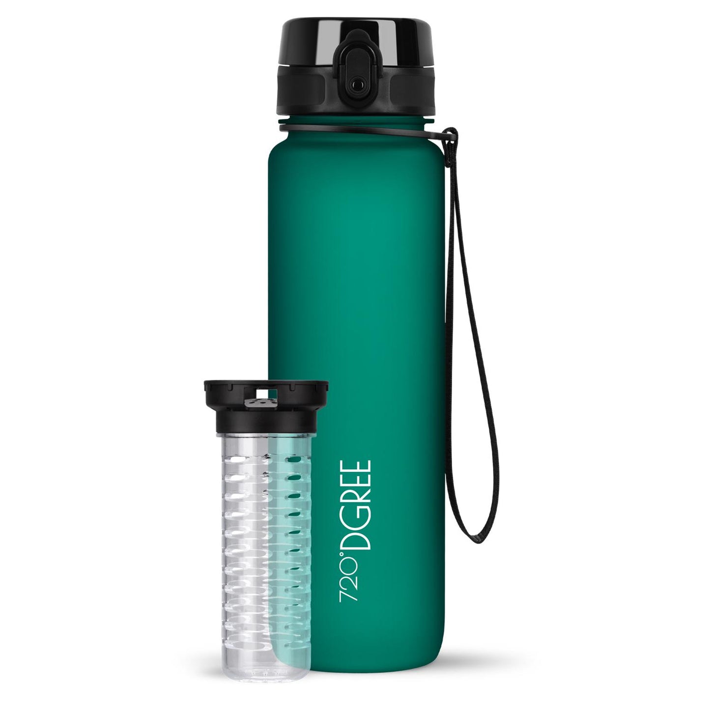 Trinkflasche 720DGREE uberBottle softTouch mit Früchtebehälter 1000ml