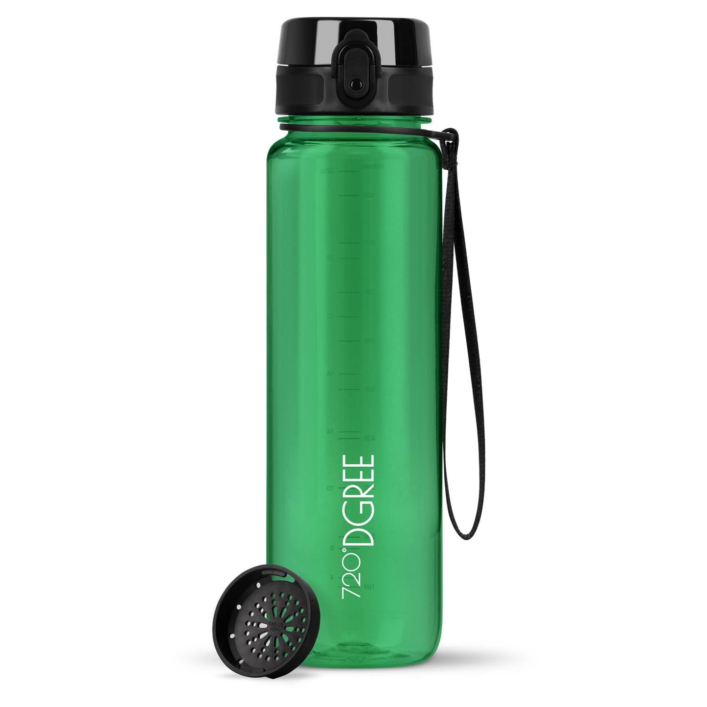 Trinkflasche 720DGREE uberBottle Trinkflasche 1000ml crystalClear Sieb