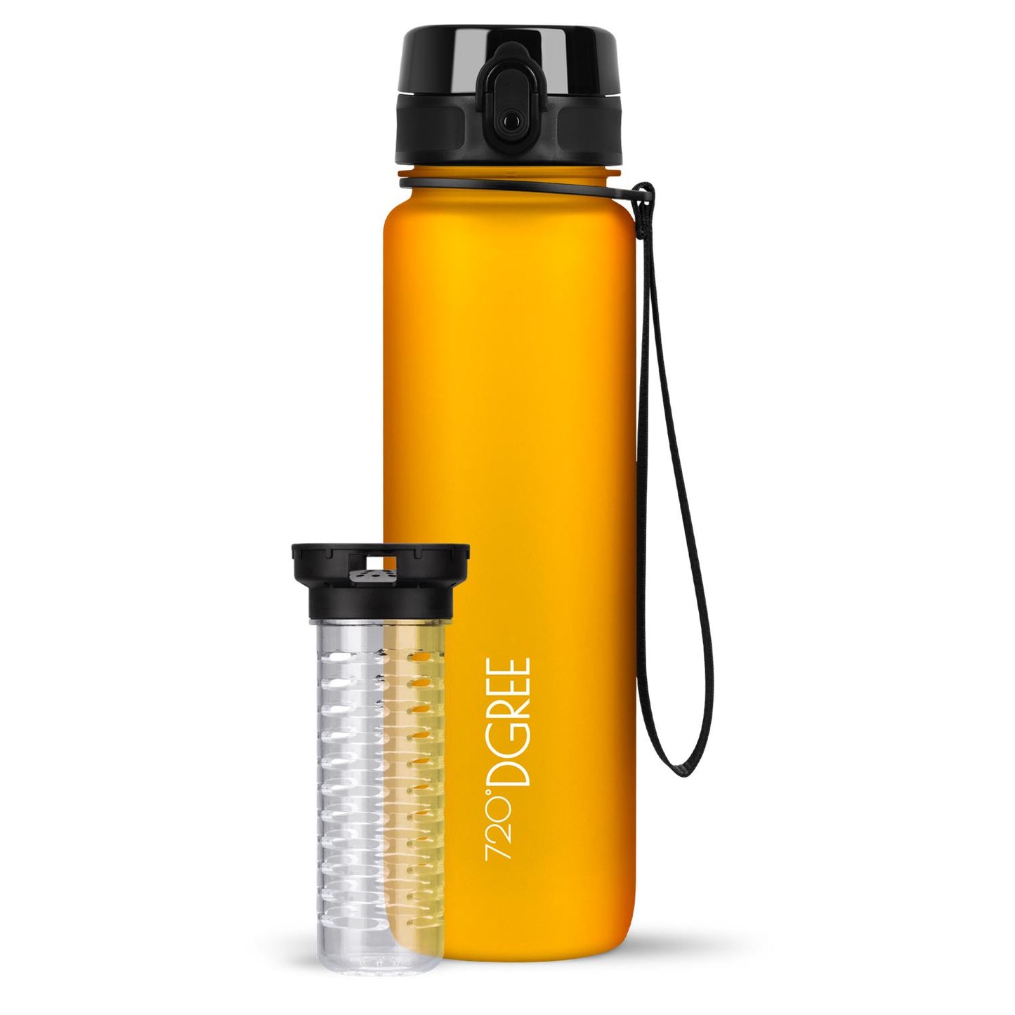 Trinkflasche 720DGREE uberBottle softTouch mit Früchtebehälter 1000ml