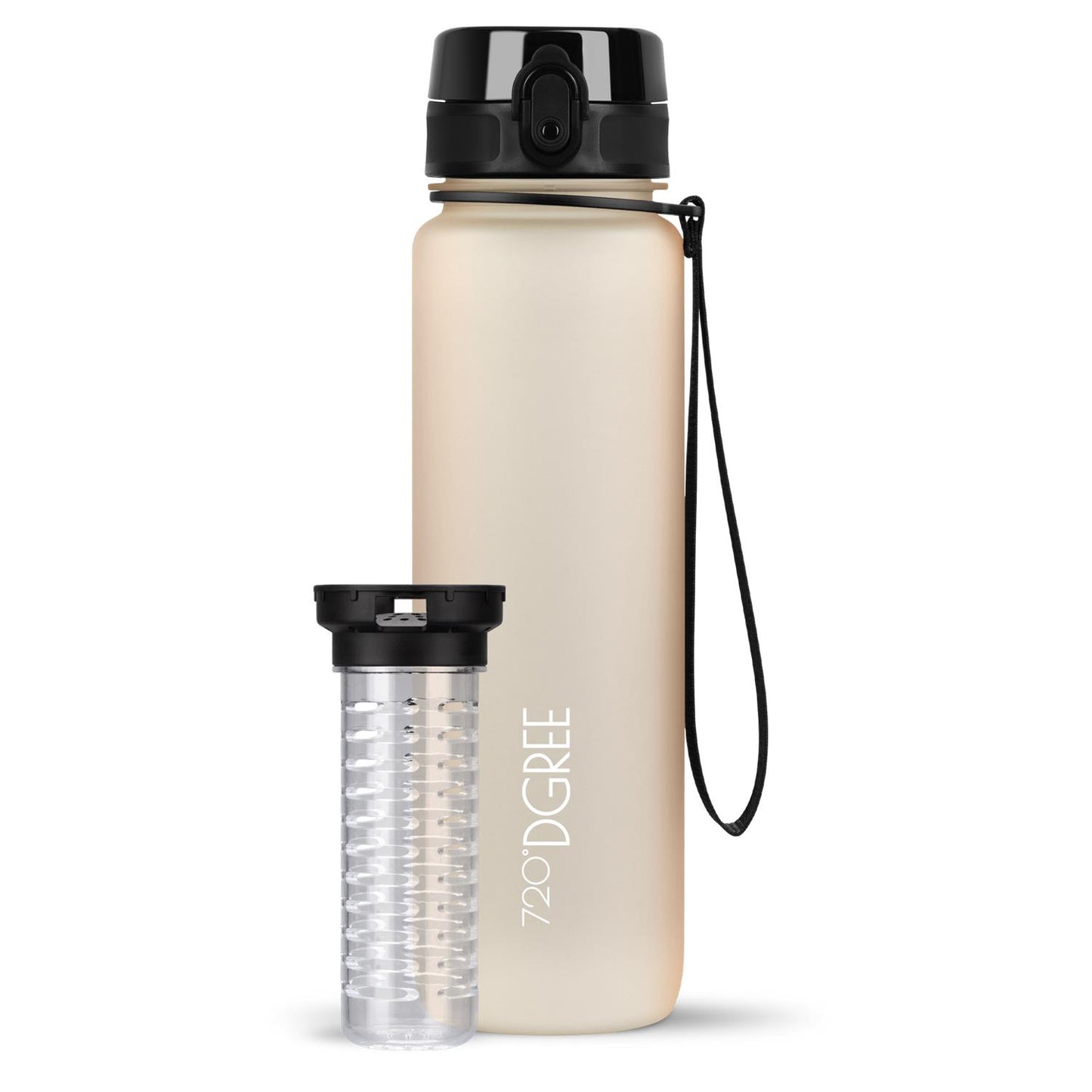 Trinkflasche 720DGREE uberBottle softTouch mit Früchtebehälter 1000ml