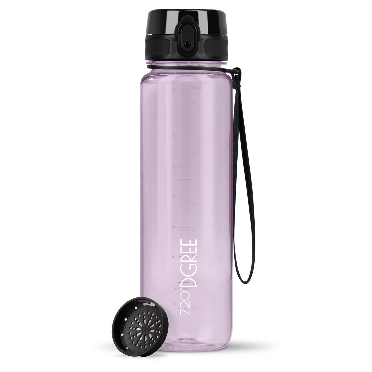Trinkflasche 720DGREE uberBottle Trinkflasche 1000ml crystalClear Sieb