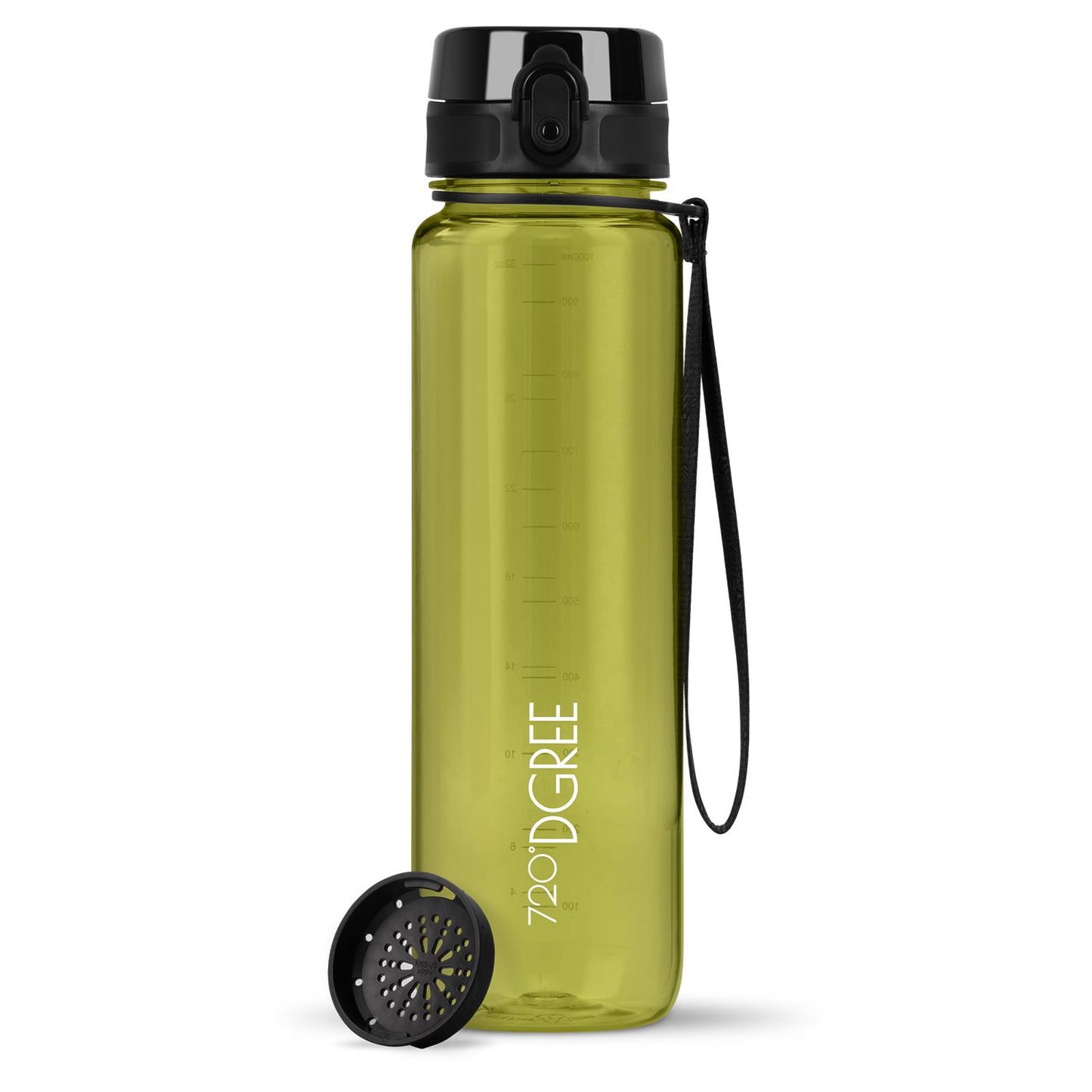 Trinkflasche 720DGREE uberBottle Trinkflasche 1000ml crystalClear Sieb