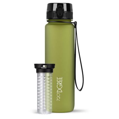 Trinkflasche 720DGREE uberBottle softTouch mit Früchtebehälter 1000ml