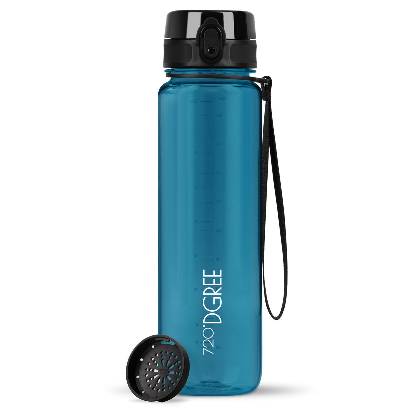Trinkflasche 720DGREE uberBottle Trinkflasche 1000ml crystalClear Sieb