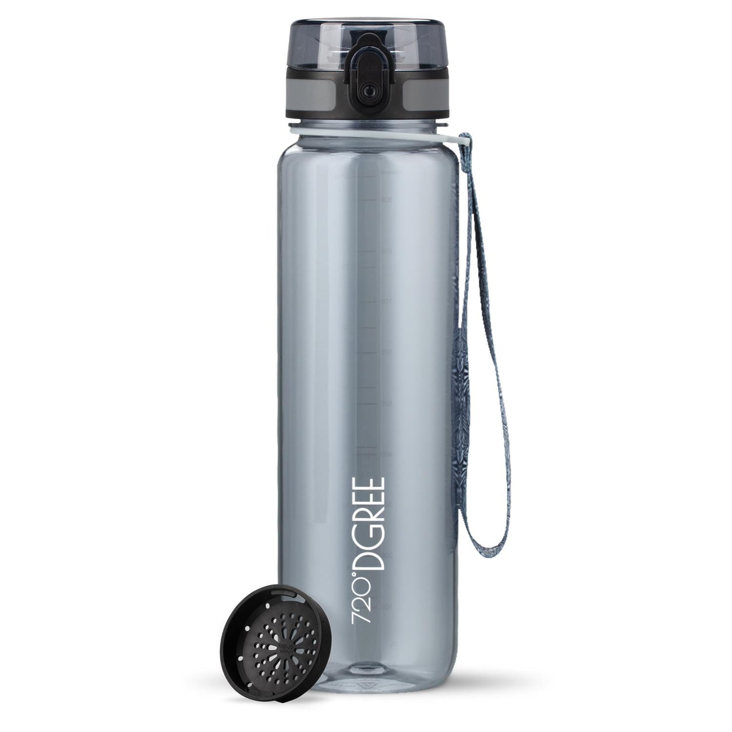 Trinkflasche 720DGREE uberBottle Trinkflasche 1000ml crystalClear Sieb