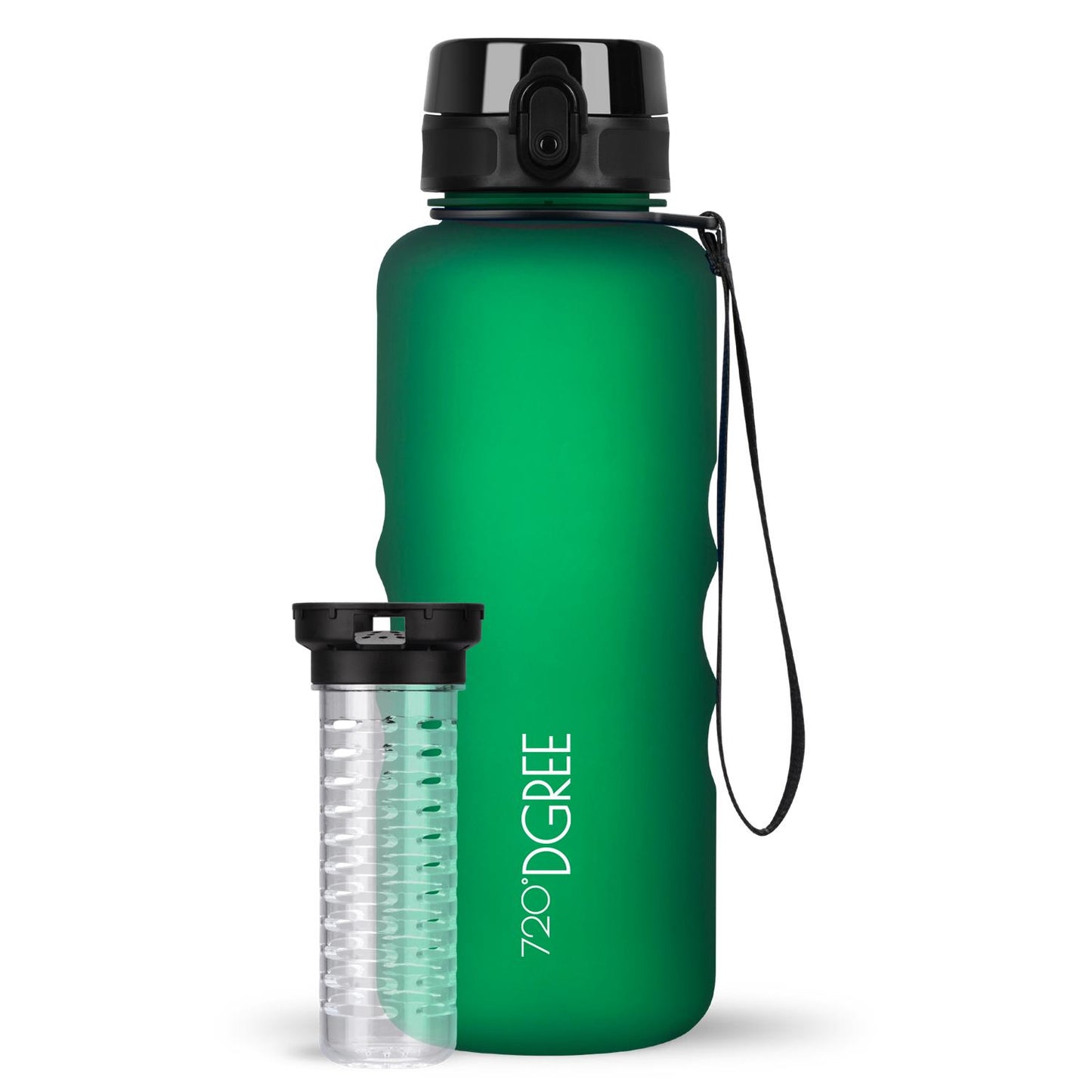 Trinkflasche 720DGREE uberBottle softTouch mit Früchtebehälter 1500ml