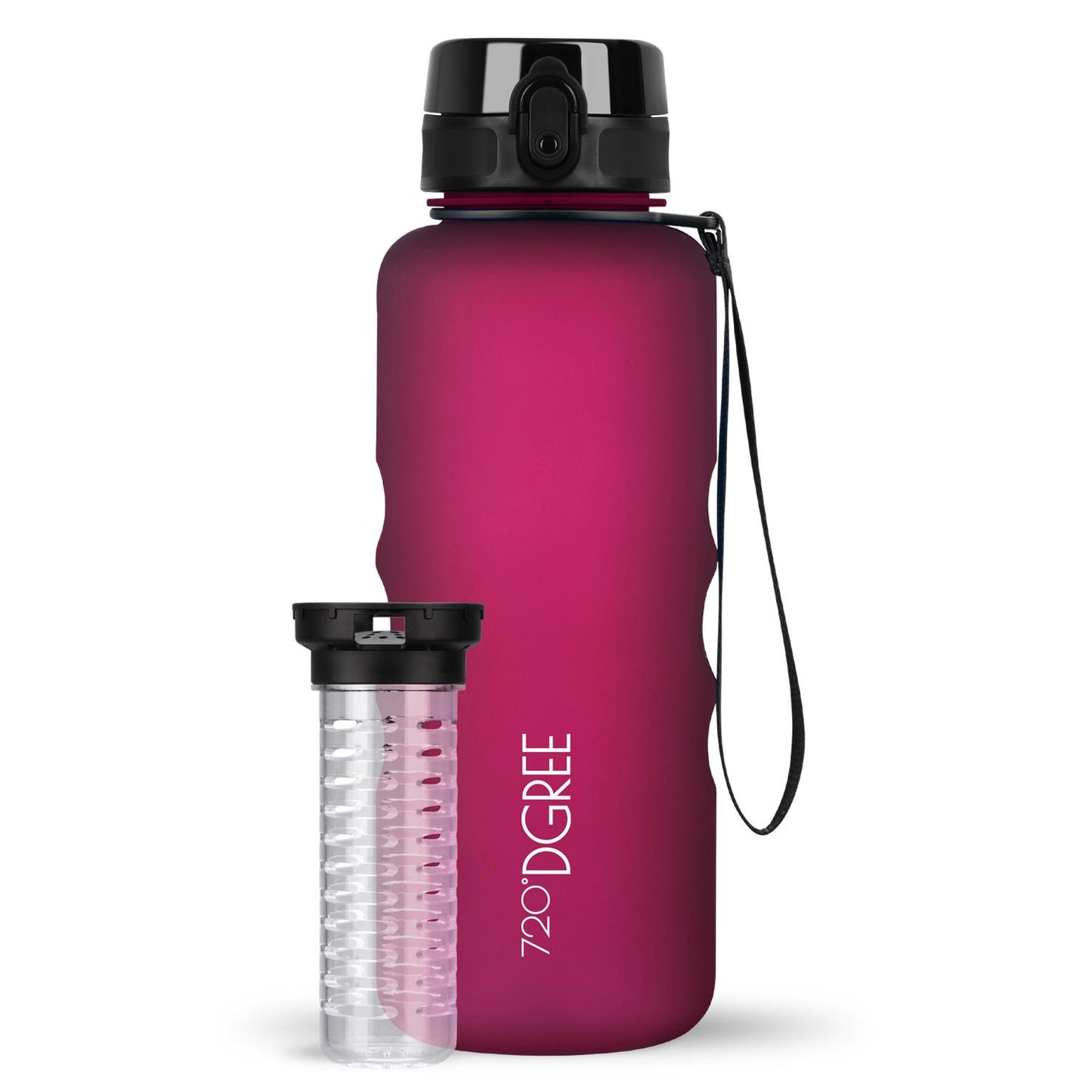 Trinkflasche 720DGREE uberBottle softTouch mit Früchtebehälter 1500ml
