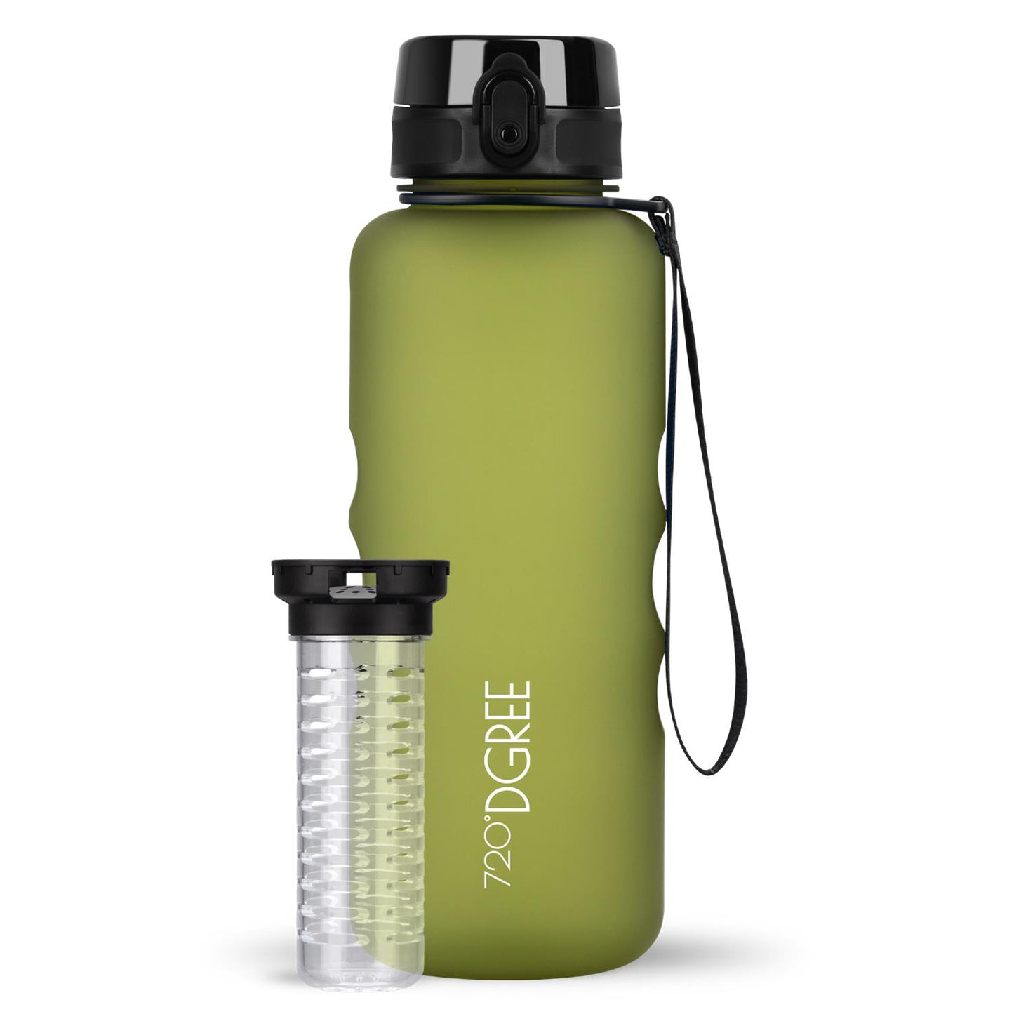 Trinkflasche 720DGREE uberBottle softTouch mit Früchtebehälter 1500ml