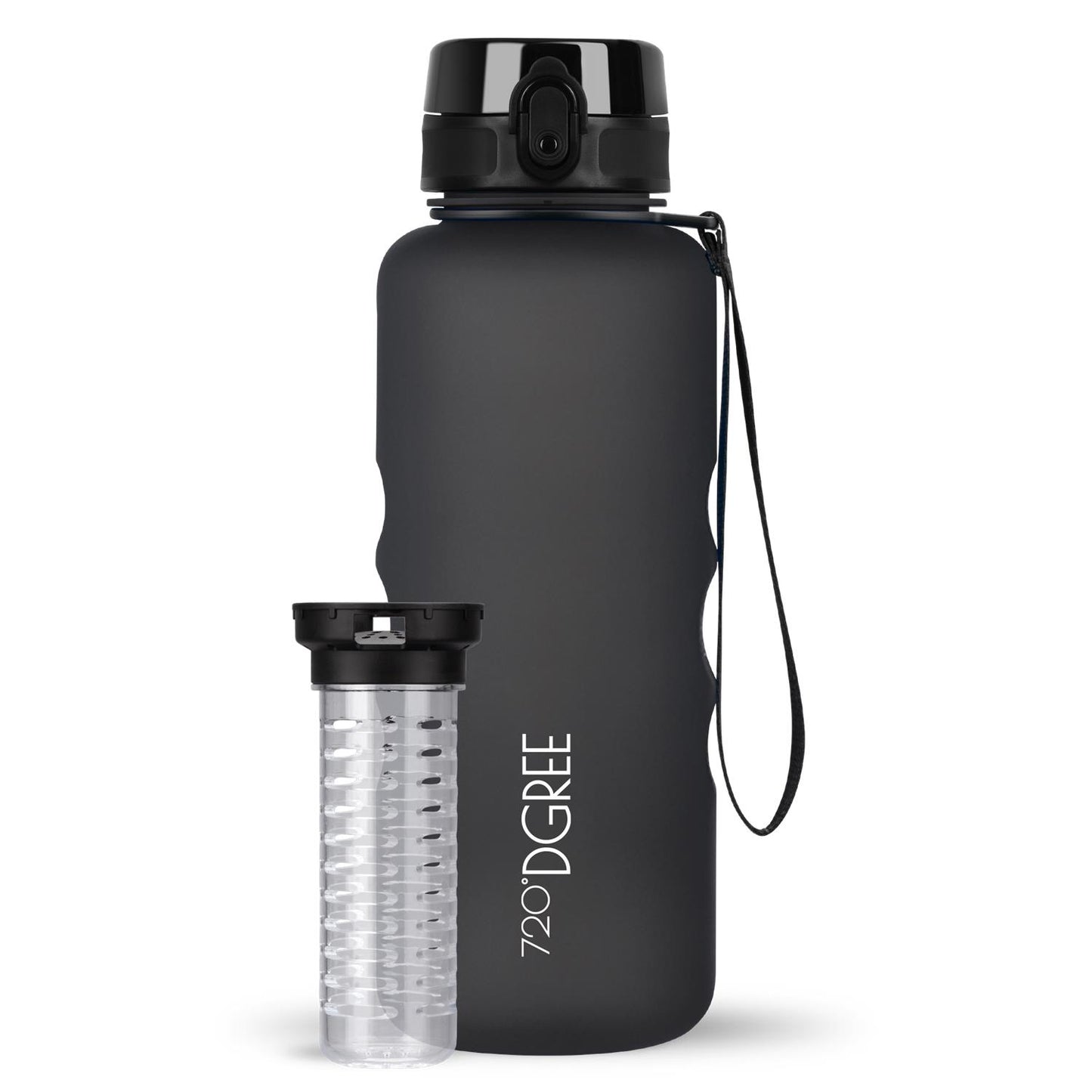 Trinkflasche 720DGREE uberBottle softTouch mit Früchtebehälter 1500ml