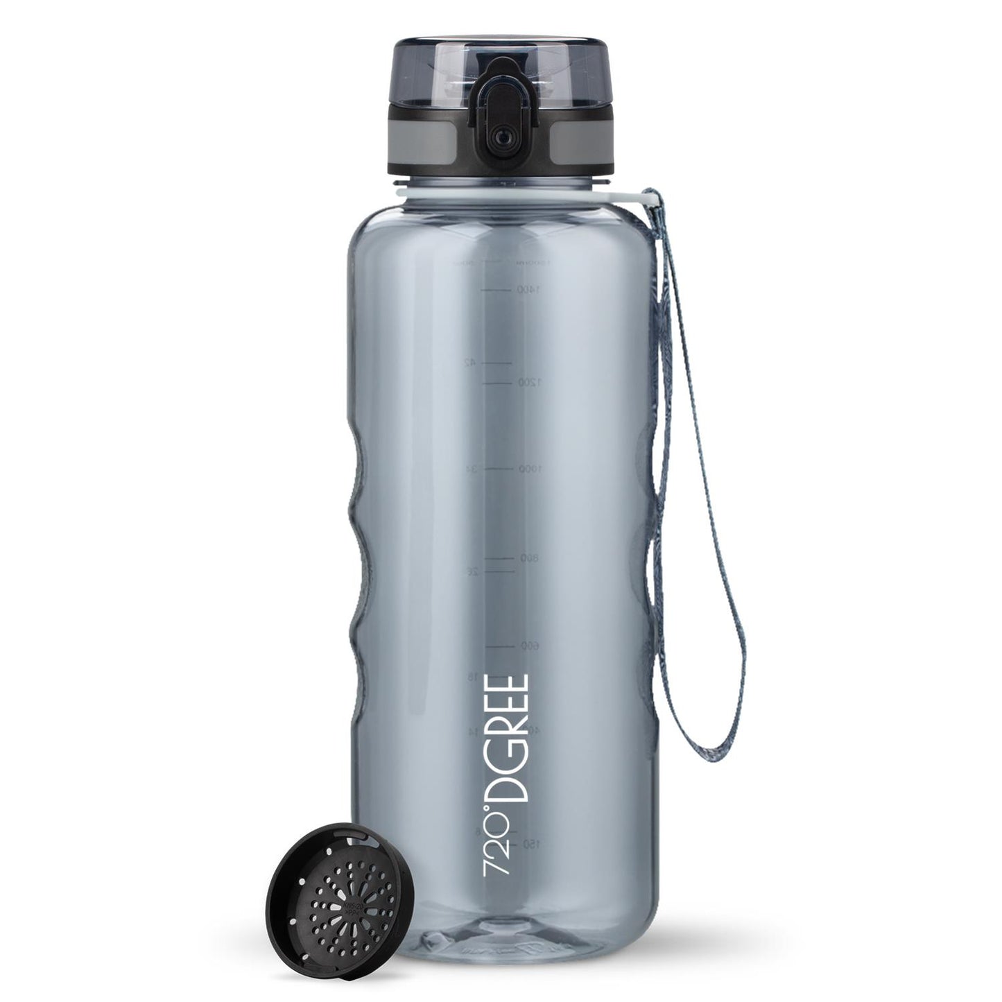 Trinkflasche 720DGREE uberBottle Trinkflasche 1500ml crystalClear Sieb