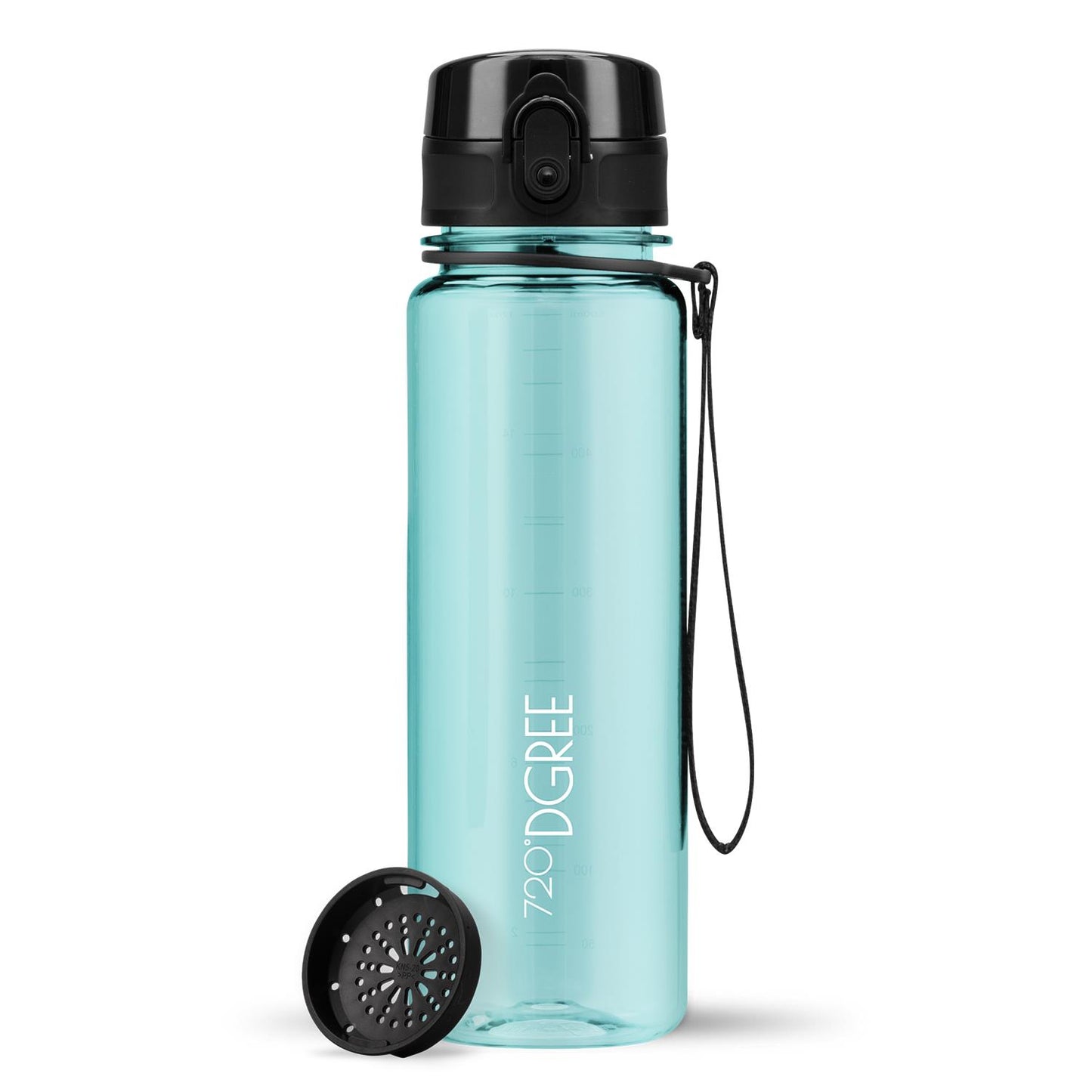 Trinkflasche 720DGREE uberBottle Trinkflasche 500ml crystalClear Sieb