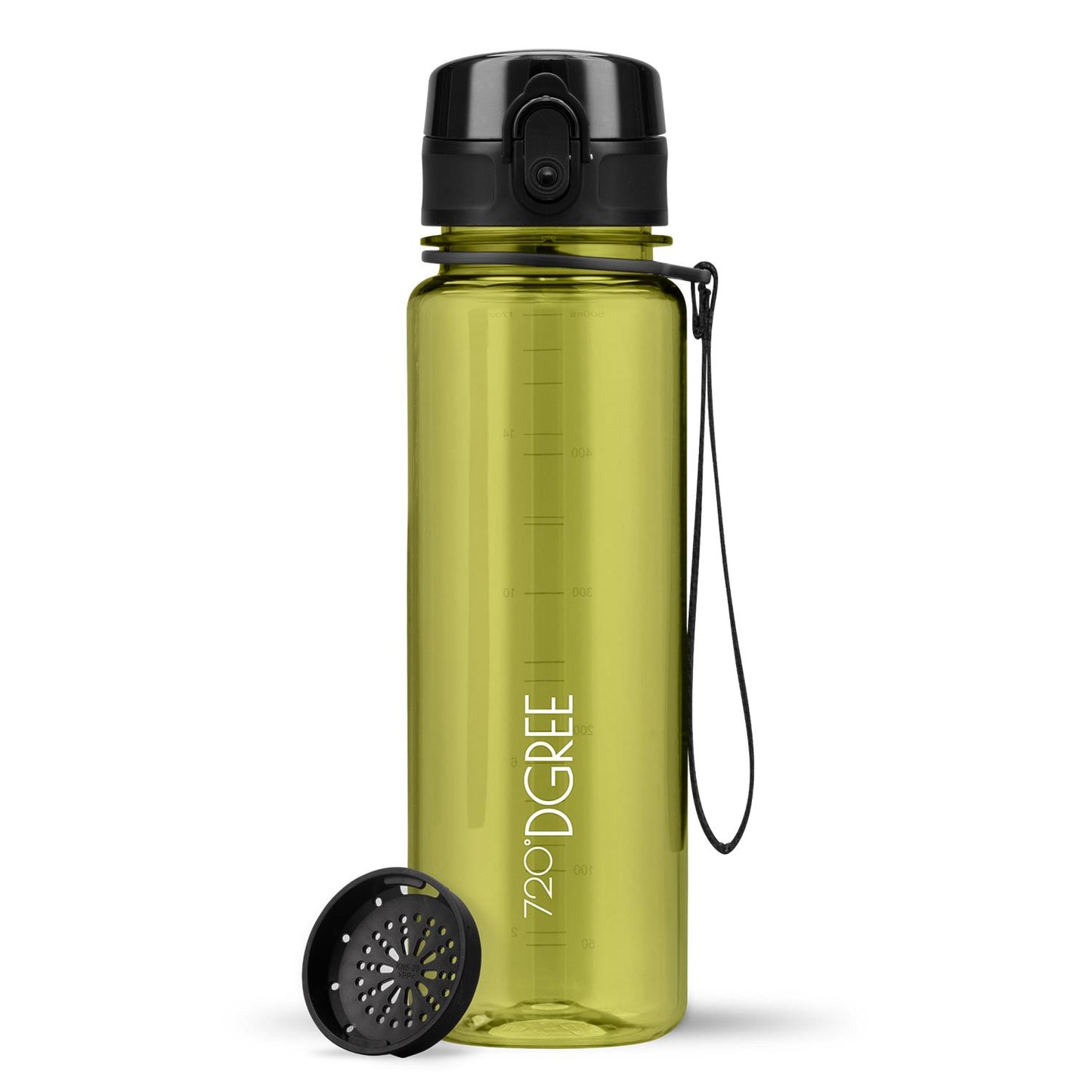 Trinkflasche 720DGREE uberBottle Trinkflasche 500ml crystalClear Sieb