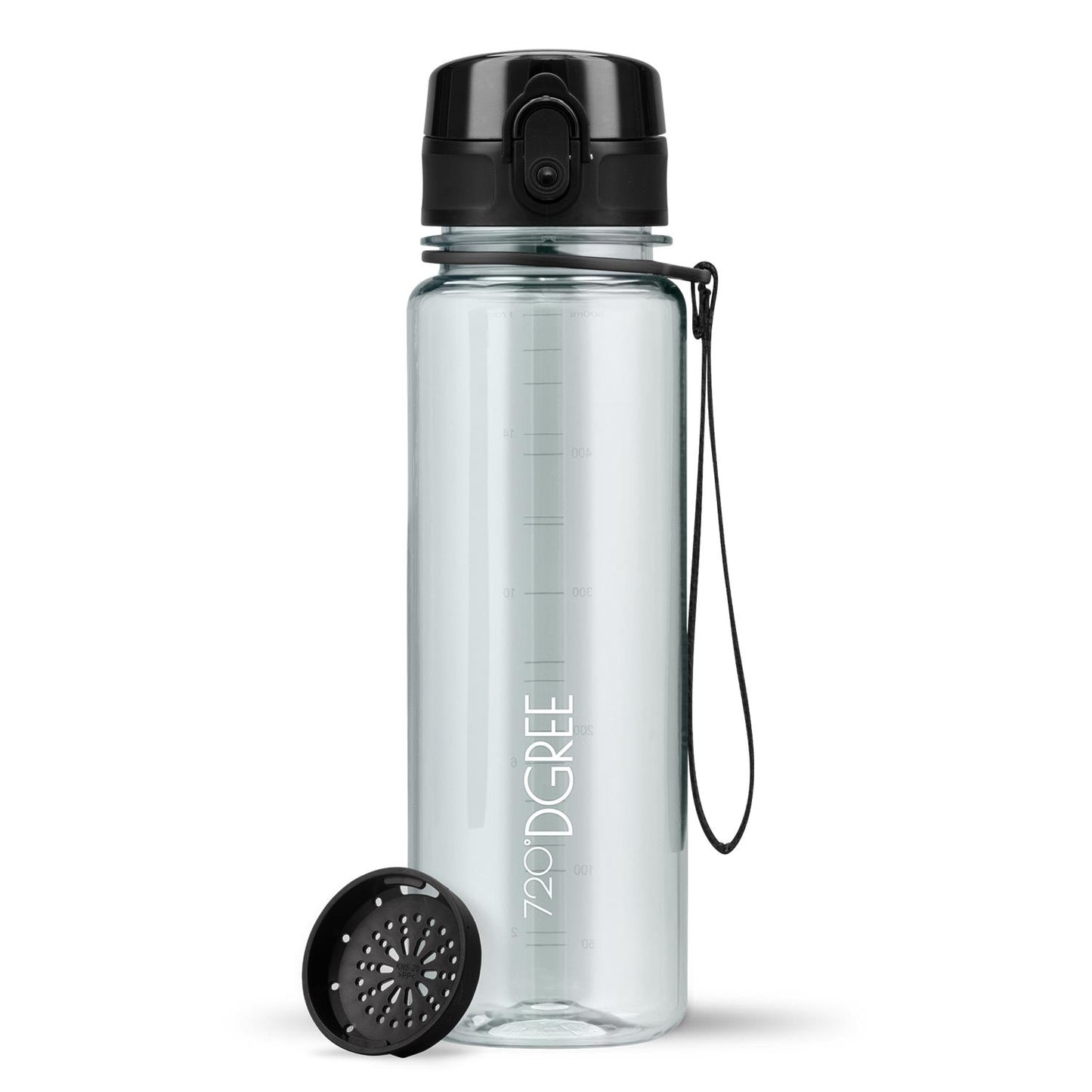 Trinkflasche 720DGREE uberBottle Trinkflasche 500ml crystalClear Sieb