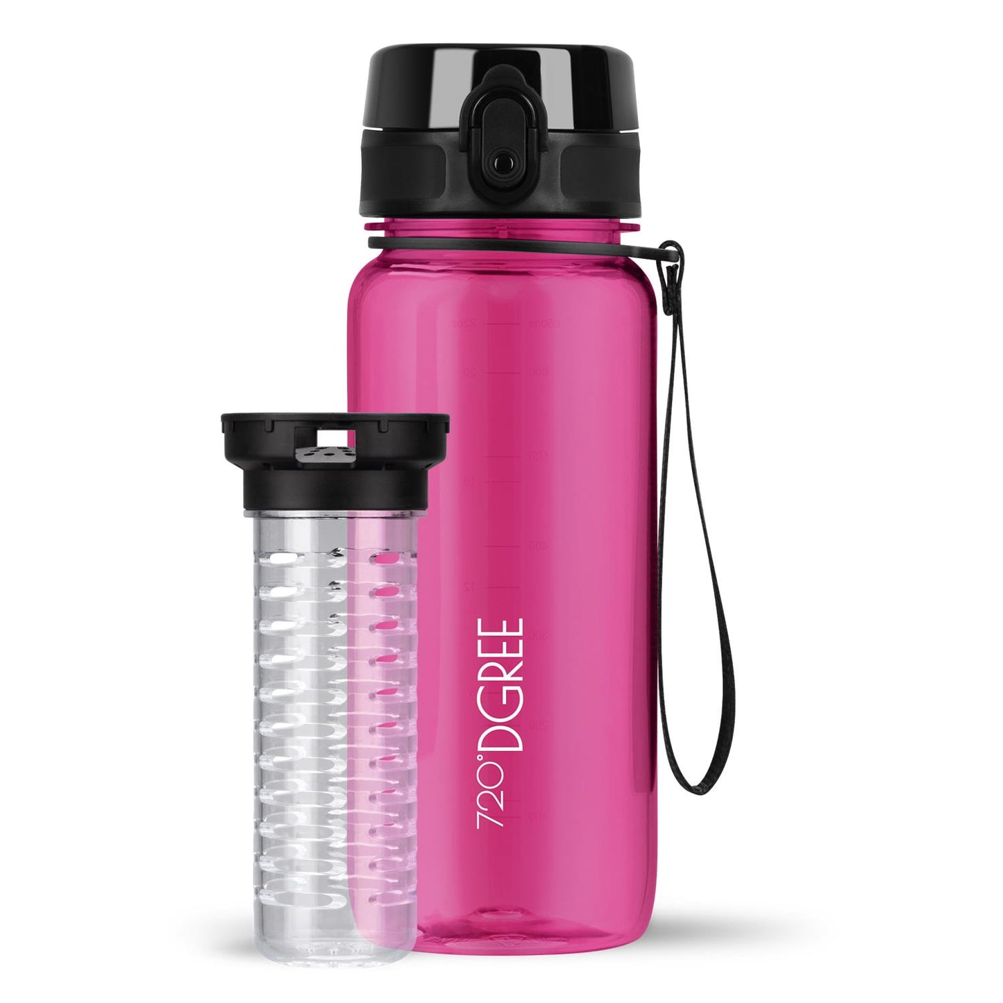 Trinkflasche 720DGREE uberBottle softTouch mit Früchtebehälter 650ml
