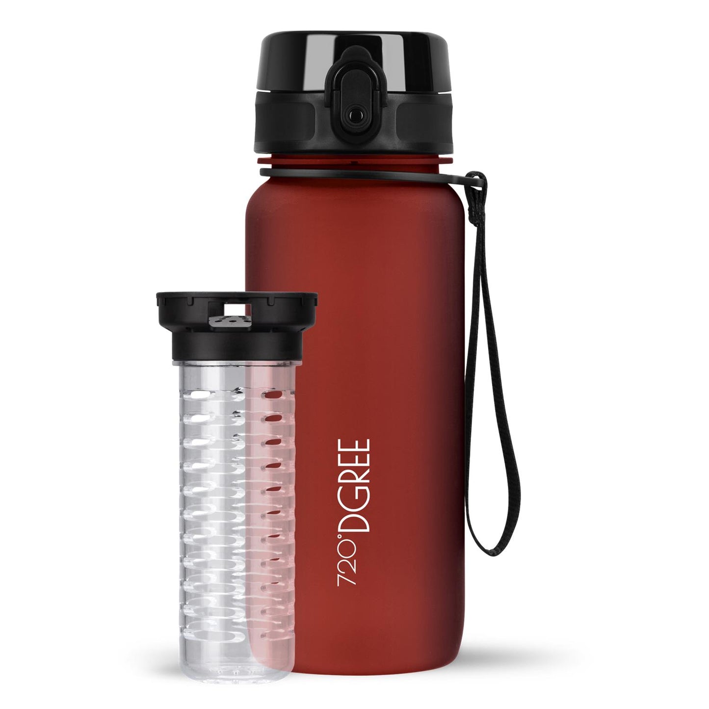 Trinkflasche 720DGREE uberBottle softTouch mit Früchtebehälter 650ml