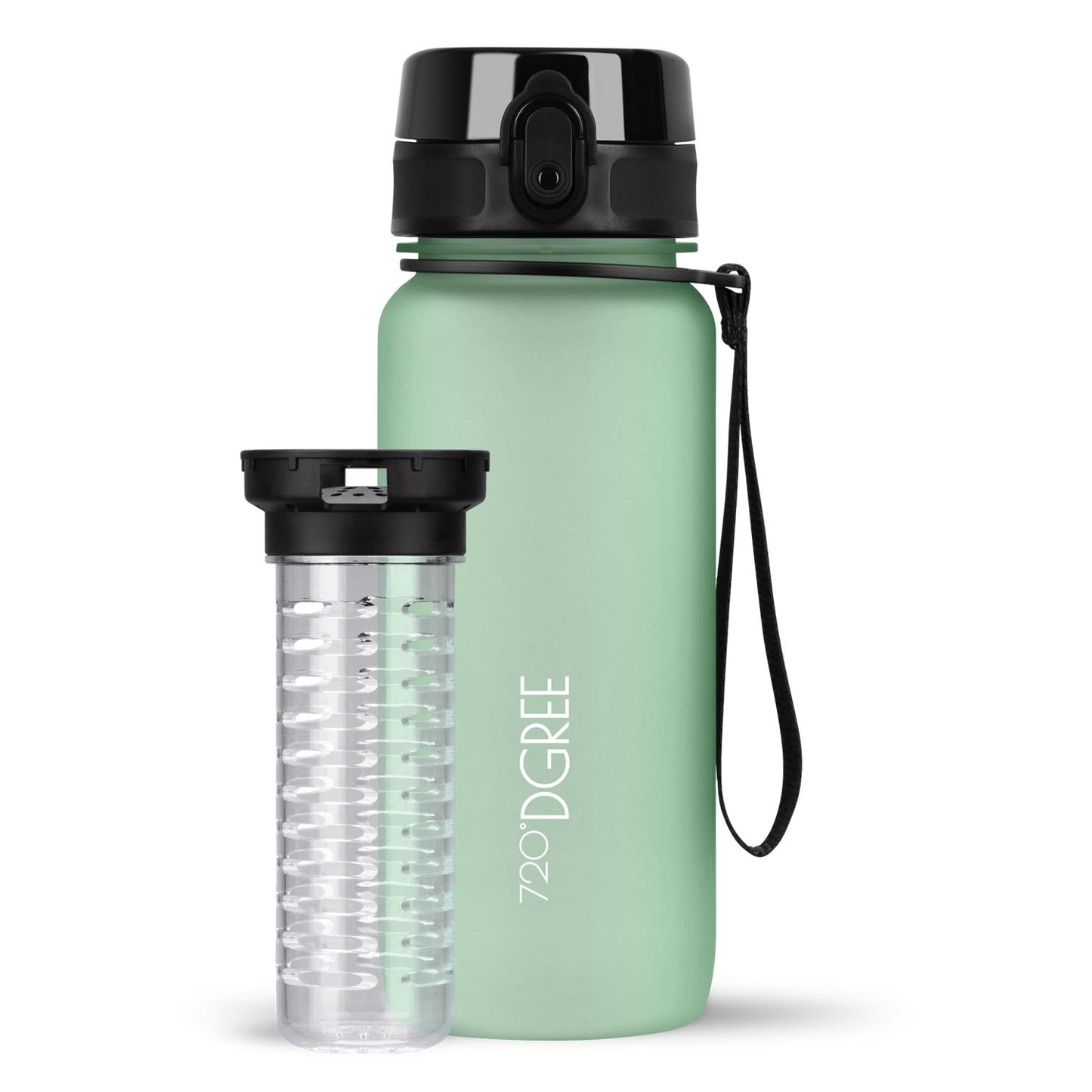 Trinkflasche 720DGREE uberBottle softTouch mit Früchtebehälter 650ml