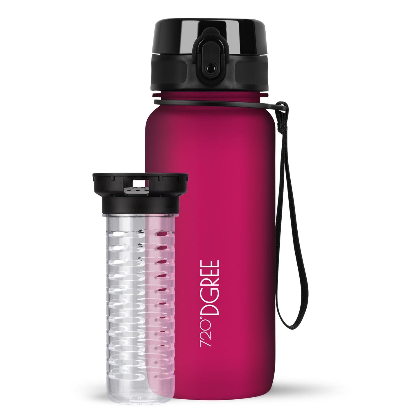 Trinkflasche 720DGREE uberBottle softTouch mit Früchtebehälter 650ml