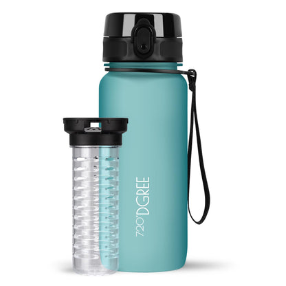 Trinkflasche 720DGREE uberBottle softTouch mit Früchtebehälter 650ml