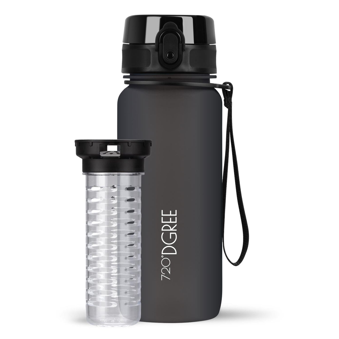 Trinkflasche 720DGREE uberBottle softTouch mit Früchtebehälter 650ml