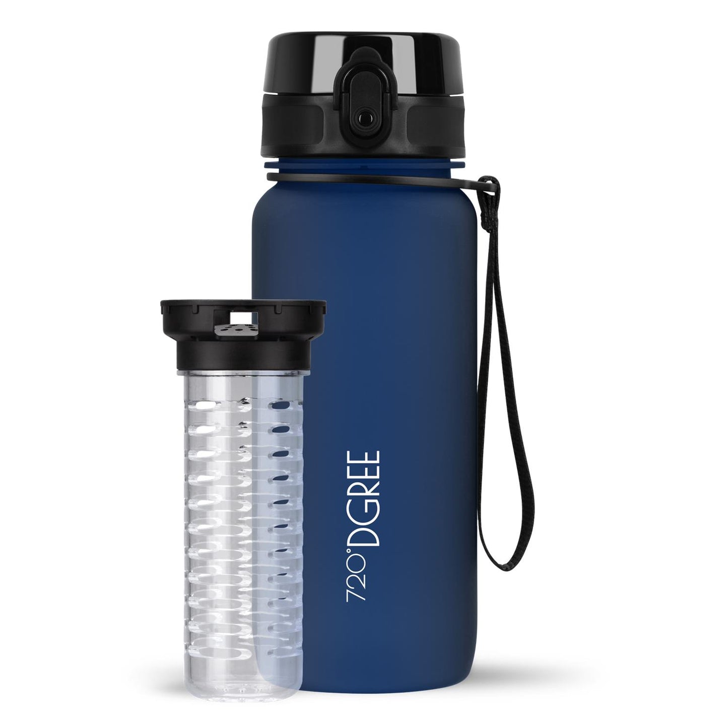 Trinkflasche 720DGREE uberBottle softTouch mit Früchtebehälter 650ml