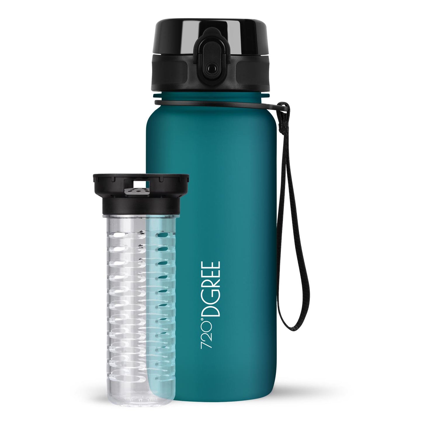 Trinkflasche 720DGREE uberBottle softTouch mit Früchtebehälter 650ml