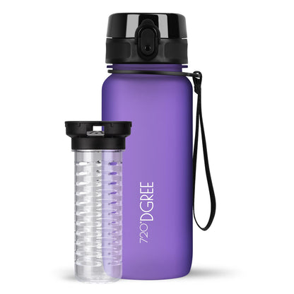 Trinkflasche 720DGREE uberBottle softTouch mit Früchtebehälter 650ml